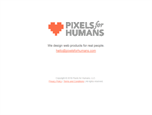 Tablet Screenshot of pixelsforhumans.com